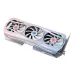 Yeston Sakura Atlantis Radeon RX 9070 graphics card with a pink and blue gradient design and three white fans.