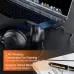 Black Weofly Tour ANC Bluetooth Headphone shown beside a laptop highlighting wireless and wired gaming connection.