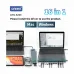 Onten OTN-9299 16-in-1 Multi Function Docking Station connected to Mac and Windows laptops showing multi-device docking use.