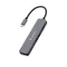 Top view of a sleek gray Verbatim Essentials USB-C multiport hub.
