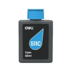 Deli 511C Cyan Ink Bottle