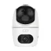 Angled front view of Dahua H5D-5F WiFi Camera showing memory card slot, reset button, and intercom icon.