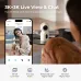 Smartphone view of IMILAB C30 WiFi Camera showing dual 3K live feeds with two-way audio and night vision icons.