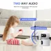 Scene view of Lenovo XW1-U WiFi Camera two-way audio feature enabling real-time talk between child and parent.