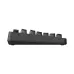 Side profile view of 8BitDo Retro 87 Keyboard showing raised keycaps and sleek black mechanical design.