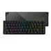 Straight top view of the ASUS M601 ROG Falchion NX Red Switch Wireless Mechanical Gaming Keyboard with a protective cover attached.