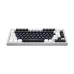 Front view of a Havit Astralforce-1 mechanical keyboard with RGB lighting.