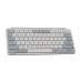 Isometric view of Keychron B1 Pro Keyboard with compact Apple-style layout and minimalist white keycaps.