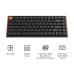 Front view of Keychron K3 Max SE Keyboard with wooden frame, black keycaps, and orange esc key highlighting ultra-slim design.