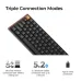 Top view of Keychron K3 Max SE Keyboard showing triple connection modes including 2.4GHz wireless, Bluetooth 5.2, and Type-C.
