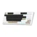Magegee SKY87 mechanical keyboard with white frame, multicolor keycaps, RGB backlight, and control knob