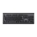 Top view of the keyboard from the Verbatim Keyboard Mouse Combo highlighting its full key layout and slim design.
