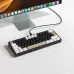 Desktop scene showing the Zifriend AG61 Gasket Side RGB Streamer Mechanical Keyboard in use beside a monitor.