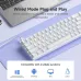 Side perspective of Zifriend TK68 68Keys Mechanical Keyboard highlighting vibrant RGB keys and space-saving 75% design.