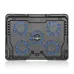 Top-down view of BlackCat BC16 Laptop Cooler with central fan and four surrounding fans for balanced airflow.