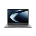 Front view of a gray ASUS ExpertBook P3 P3405CVA laptop with an open screen.