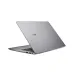 Side view of a gray ASUS ExpertBook P3 P3405CVA laptop with its lid half-open.