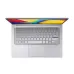 Top view of Asus VivoBook 14 A1404VA Laptop showing compact QWERTY keyboard, centered touchpad, and gradient display screen.