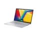 Front angled view of Asus VivoBook 15 A1504VA Laptop showing slim profile, keyboard, and display with VivoBook branding.