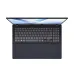 Top-down view of ASUS VivoBook 16 M1607GA laptop showing dark keyboard layout and large centered touchpad.