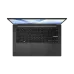 Top-down view of ASUS Vivobook Go 14 EB595W Laptop showing fingerprint sensor and sleek keyboard layout with open screen.