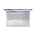 Top view of ASUS Vivobook Go 15 E1504TA laptop showing full keyboard, numeric keypad, and fingerprint sensor.