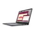 Front angled view of Dell PRO 14 PC14250 Laptop showing colorful display and slim black keyboard.