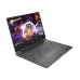 Front view of HP Victus Gaming 15-fa2276TX Laptop displaying vivid Hi-Fi Rush gameplay on sleek screen.