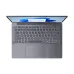 Top-down view of Lenovo IdeaPad Slim 3 14ARP10 Laptop showing centered touchpad, speaker grills, and Windows 11 screen.