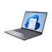 Angled open view of Lenovo IdeaPad Slim 3 14ARP10 Laptop showing Windows 11 screen and full keyboard layout.