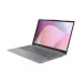 Front view of Lenovo IdeaPad Slim 3 15ABR8 Laptop open with colorful abstract wallpaper and webcam indicator light.