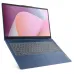 Front view of Lenovo IdeaPad Slim 3 15AMN8 Laptop showing gradient screen, backlit keyboard, and centered touchpad.