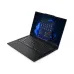 Front view of Lenovo ThinkPad E14 Gen 7 Laptop with Windows 11 home screen, keyboard, and signature red TrackPoint.