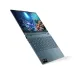 Top-down view of Lenovo Yoga 7 2-in-1 14AKP10 Laptop showing compact white keyboard and AMD Ryzen/Radeon branding.
