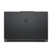Top view of closed MSI Cyborg 15 A13UC Laptop with matte black finish and embossed dragon shield logo at center.