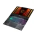 Partially open MSI Cyborg 15 B2RWEKG Laptop with RGB keyboard, large touchpad, and dragon logo on vivid screen.
