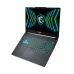 Front open view of MSI Cyborg 15 Black Edition A13UC Gaming Laptop showing display and backlit keyboard