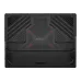 Underside view of MSI Raider A18 HX A9WHG Laptop with red-accented vents and “RAIDER” branding.