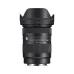 Front angle of Sigma 28-70mm f/2.8 DG DN Lens with hood, showing sleek design and zoom range for versatile shooting.