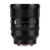 Front view of the black Viltrox AF 85mm f/1.4 Pro FE lens with aperture and distance scales.