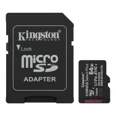 Kingston Canvas Select Plus 64GB UHS-I microSDXC Memory Card With SD Adapter