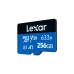 Lexar High-Performance 633x 256GB MicroSDXC UHS-I Memory Card with Adapter
