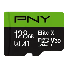 PNY Elite-X 128GB Class 10 U3 V30 microSDXC Memory Card