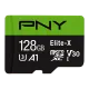 PNY Elite-X 128GB Class 10 U3 V30 microSDXC Memory Card