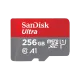 SanDisk Ultra 256GB MicroSDXC UHS-I Memory Card (SDSQUAC-256G-GN6MN)