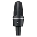 Front view of the black AKG C3000 condenser microphone with a grille head and a 0 dB/−10 dB switch.