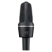 Front view of the black AKG C3000 condenser microphone with a grille head and a bass cut filter switch.