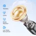 Exploded view of BOYA mini 2-02 Microphone showing internal layers and icons for wireless, audio, and noise reduction.