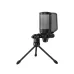 FIFINE AmpliGame A6V RGB Gaming Microphone with tripod stand, pop filter, and professional condenser build.