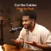 Person gestures while speaking into the Maono PD200W Hybrid Podcast Microphone mounted on a boom arm in a warm studio setting.